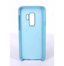 Coque Silicone Gomme Intérieur Façon Velours Samsung Galaxy S9 (G960F) - Bleu Méditerranée