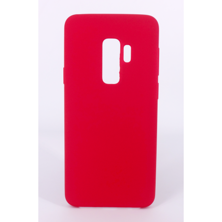 Coque Silicone Gomme Intérieur Façon Velours Samsung Galaxy S9 (G960F) - Framboise