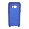 Coque Silicone Gomme Intérieur Façon Velours Samsung Galaxy S8 Plus (G955F) - Bleu Nuit