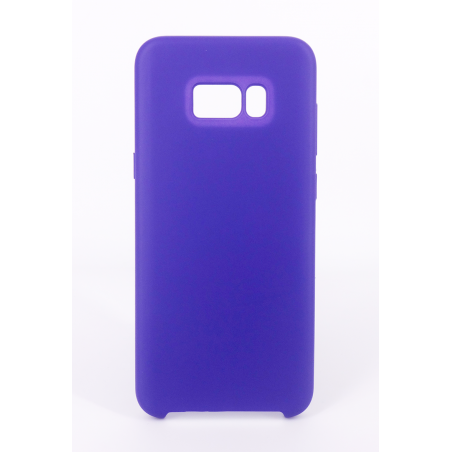 Coque Silicone Gomme Intérieur Façon Velours Samsung Galaxy S8 Plus (G955F) - Violet Ultra