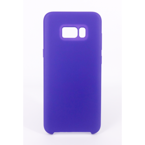 Coque Silicone Gomme Intérieur Façon Velours Samsung Galaxy S8 Plus (G955F) - Violet Ultra