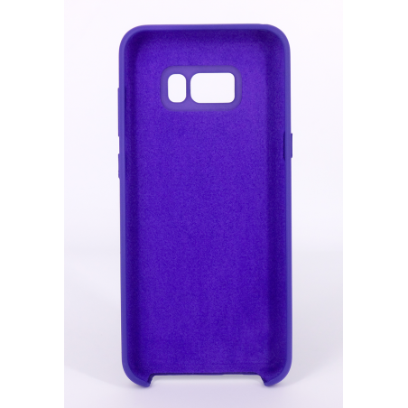 Coque Silicone Gomme Intérieur Façon Velours Samsung Galaxy S8 Plus (G955F) - Violet Ultra