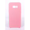 Coque Silicone Gomme Intérieur Façon Velours Samsung Galaxy S8 Plus (G955F) - Rose Clair