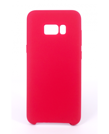 Coque Silicone Gomme Intérieur Façon Velours Samsung Galaxy S8 Plus (G955F) - Framboise