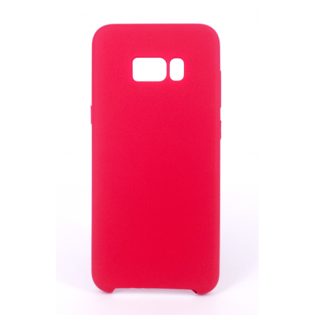 Coque Silicone Gomme Intérieur Façon Velours Samsung Galaxy S8 Plus (G955F) - Framboise