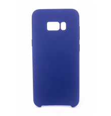 Coque Silicone Gomme Intérieur Façon Velours Samsung Galaxy S8 (G950F) - Bleu Nuit