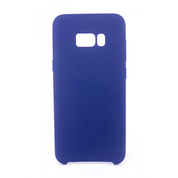Coque Silicone Gomme Intérieur Façon Velours Samsung Galaxy S8 (G950F) - Bleu Nuit