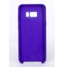 Coque Silicone Gomme Intérieur Façon Velours Samsung Galaxy S8 (G950F) - Violet Ultra