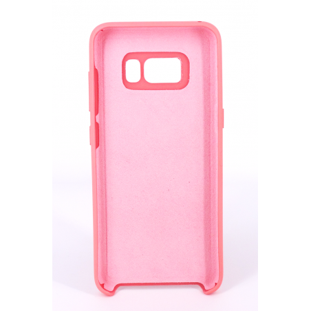 Coque Silicone Gomme Intérieur Façon Velours Samsung Galaxy S8 (G950F) - Rose Saumon