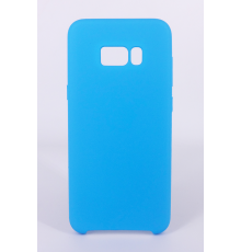 Coque Silicone Gomme Intérieur Façon Velours Samsung Galaxy S8 (G950F) - Bleu Ciel