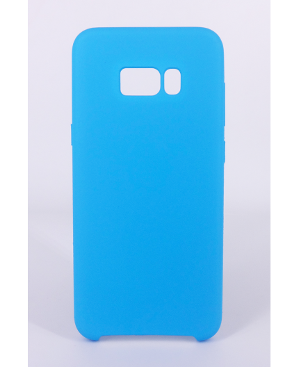 Coque Silicone Gomme Intérieur Façon Velours Samsung Galaxy S8 (G950F) - Bleu Ciel