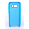 Coque Silicone Gomme Intérieur Façon Velours Samsung Galaxy S8 (G950F) - Bleu Ciel