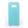 Coque Silicone Gomme Intérieur Façon Velours Samsung Galaxy S8 (G950F) - Bleu Méditerranée