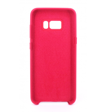 Coque Silicone Gomme Intérieur Façon Velours Samsung Galaxy S8 (G950F) - Framboise