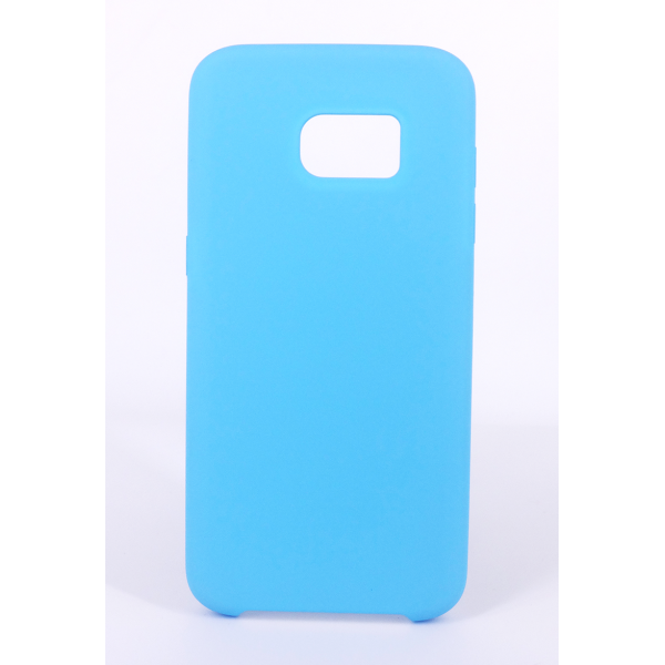 Coque Silicone Gomme Intérieur Façon Velours Samsung Galaxy S7 EDGE (G935F) - Bleu Ciel