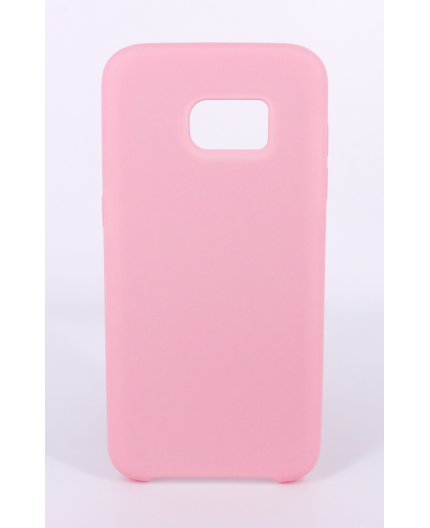 Coque Silicone Gomme Intérieur Façon Velours Samsung Galaxy S7 Edge (G935F) - Rose Clair