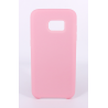 Coque Silicone Gomme Intérieur Façon Velours Samsung Galaxy S7 Edge (G935F) - Rose Clair