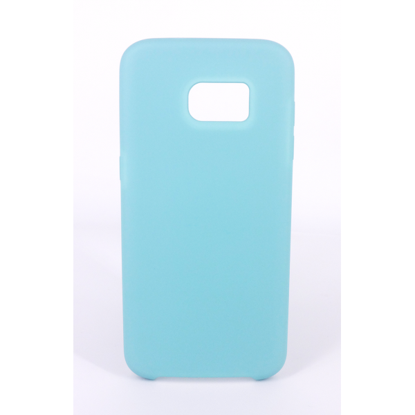 Coque Silicone Gomme Intérieur Façon Velours Samsung Galaxy S7 Edge (G935F) - Bleu Méditerranée