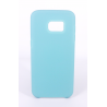 Coque Silicone Gomme Intérieur Façon Velours Samsung Galaxy S7 Edge (G935F) - Bleu Méditerranée