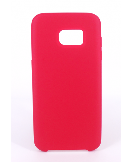 Coque Silicone Gomme Intérieur Façon Velours Samsung Galaxy S7 Edge (G935F) - Framboise