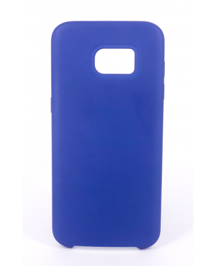 Coque Silicone Gomme Intérieur Façon Velours Samsung Galaxy S7 (G930F) - Bleu  Nuit