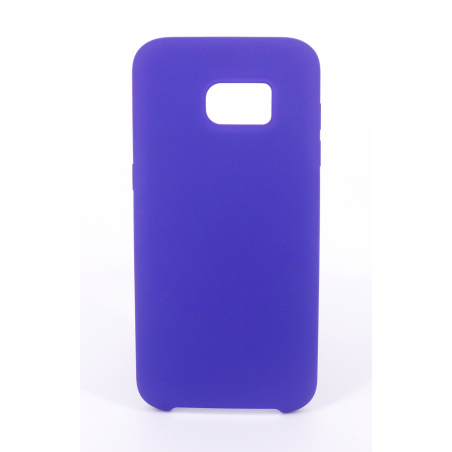 Coque Silicone Gomme Intérieur Façon Velours Samsung Galaxy S7 (G930F) - Violet Ultra