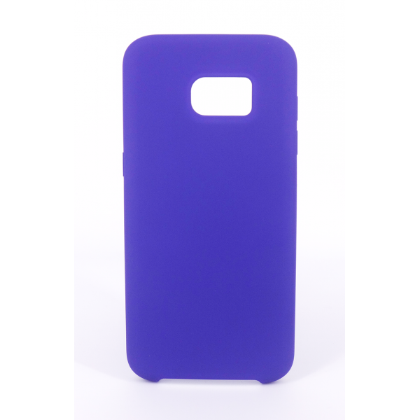 Coque Silicone Gomme Intérieur Façon Velours Samsung Galaxy S7 (G930F) - Violet Ultra