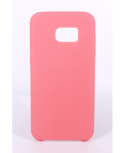Coque Silicone Gomme Intérieur Façon Velours Samsung Galaxy S7 (G930F) - Rose Saumon