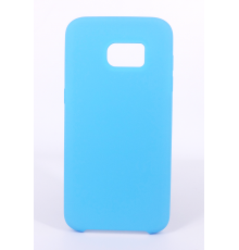 Coque Silicone Gomme Intérieur Façon Velours Samsung Galaxy S7 (G930F) - Bleu Ciel