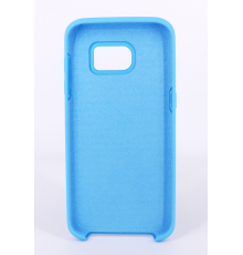 Coque Silicone Gomme Intérieur Façon Velours Samsung Galaxy S7 (G930F) - Bleu Ciel