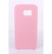 Coque Silicone Gomme Intérieur Façon Velours Samsung Galaxy S7 (G930F) - Rose Clair