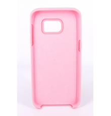 Coque Silicone Gomme Intérieur Façon Velours Samsung Galaxy S7 (G930F) - Rose Clair