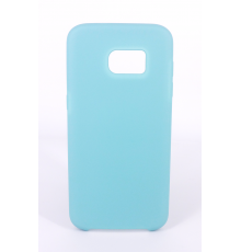 Coque Silicone Gomme Intérieur Façon Velours Samsung Galaxy S7 (G930F) - Bleu Méditerranée