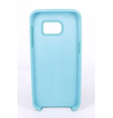 Coque Silicone Gomme Intérieur Façon Velours Samsung Galaxy S7 (G930F) - Bleu Méditerranée