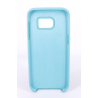 Coque Silicone Gomme Intérieur Façon Velours Samsung Galaxy S7 (G930F) - Bleu Méditerranée