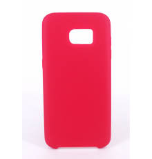 Coque Silicone Gomme Intérieur Façon Velours Samsung Galaxy S7 (G930F) - Framboise