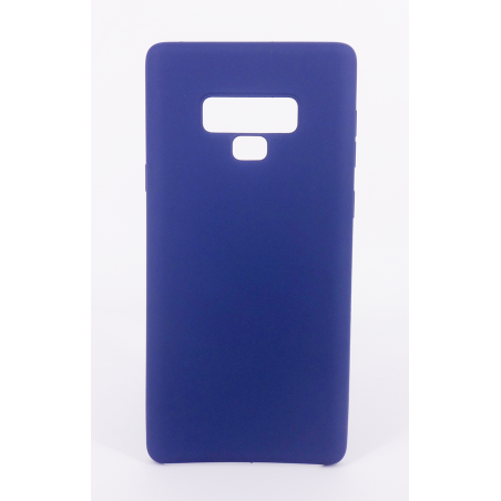 Coque Silicone Gomme intérieur façon velours Samsung Galaxy Note 9 (N960F) - Bleu  Nuit