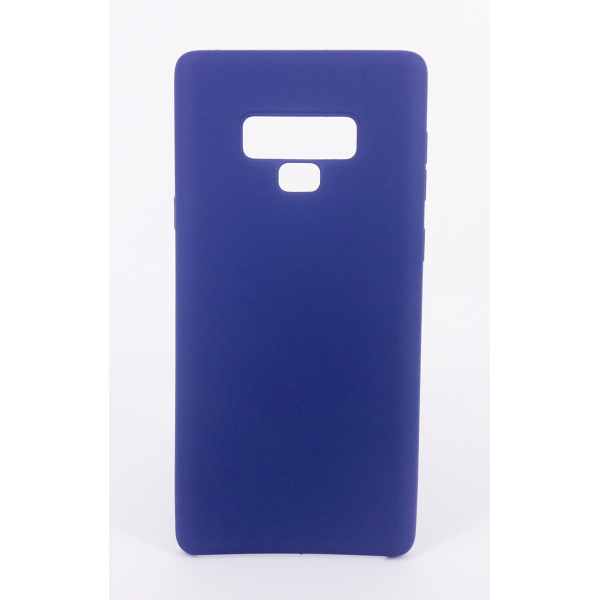 Coque Silicone Gomme intérieur façon velours Samsung Galaxy Note 9 (N960F) - Bleu  Nuit