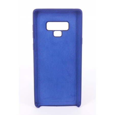 Coque Silicone Gomme intérieur façon velours Samsung Galaxy Note 9 (N960F) - Bleu  Nuit