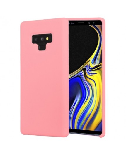 Coque Silicone Gomme intérieur façon velours Samsung Galaxy Note 9 (N960F) - Rose Saumon