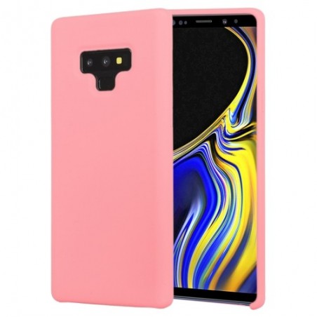 Coque Silicone Gomme intérieur façon velours Samsung Galaxy Note 9 (N960F) - Rose Saumon