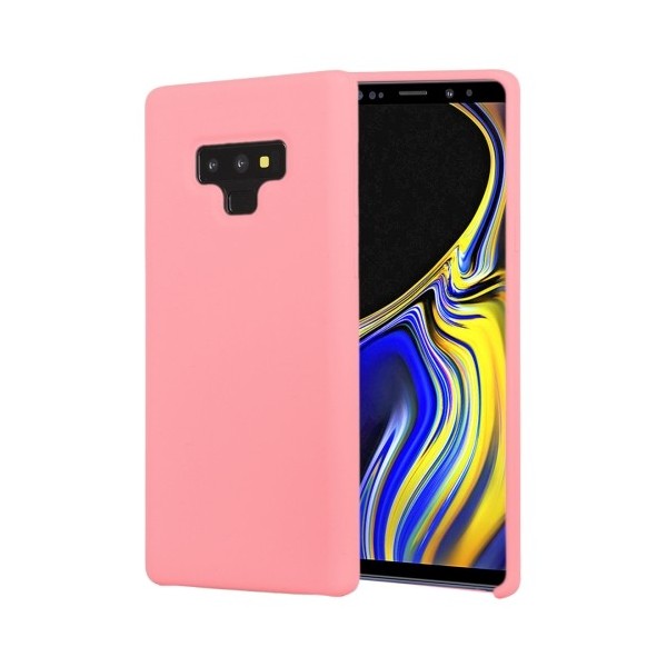 Coque Silicone Gomme intérieur façon velours Samsung Galaxy Note 9 (N960F) - Rose Saumon