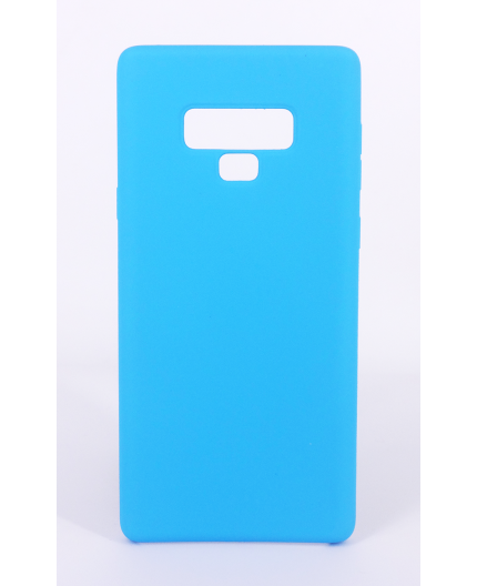 Coque Silicone Gomme intérieur façon velours Samsung Galaxy Note 9 (N960F) - Bleu Ciel