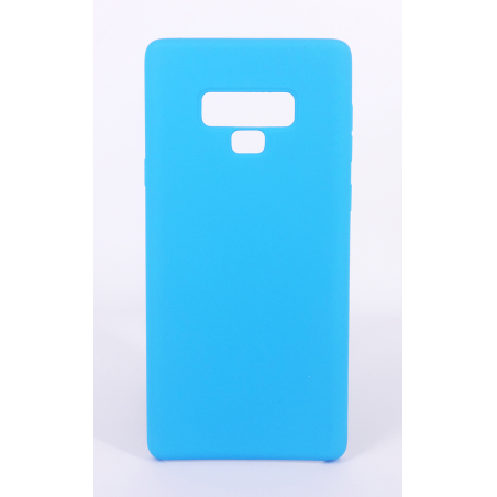 Coque Silicone Gomme intérieur façon velours Samsung Galaxy Note 9 (N960F) - Bleu Ciel