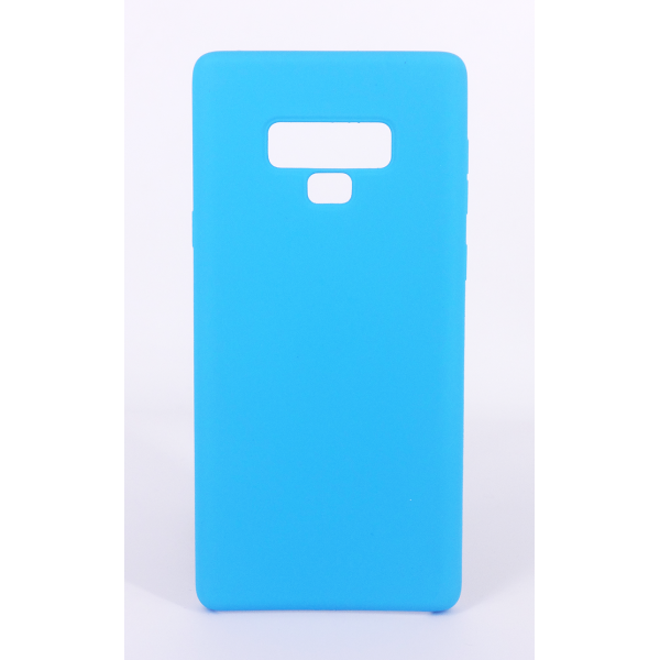 Coque Silicone Gomme intérieur façon velours Samsung Galaxy Note 9 (N960F) - Bleu Ciel