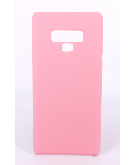 Coque Silicone Gomme intérieur façon velours Samsung Galaxy Note 9 (N960F) - Rose Clair