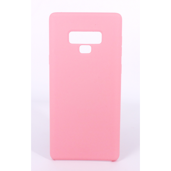 Coque Silicone Gomme intérieur façon velours Samsung Galaxy Note 9 (N960F) - Rose Clair