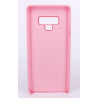 Coque Silicone Gomme intérieur façon velours Samsung Galaxy Note 9 (N960F) - Rose Clair