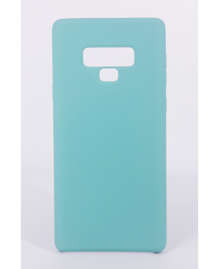 Coque Silicone Gomme intérieur façon velours Samsung Galaxy Note 9 (N960F) - Bleu Méditerranée