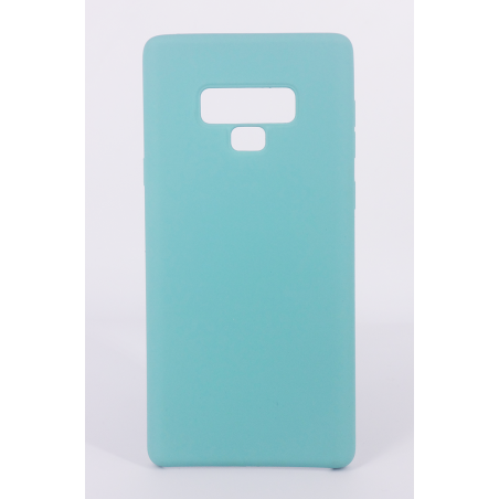 Coque Silicone Gomme intérieur façon velours Samsung Galaxy Note 9 (N960F) - Bleu Méditerranée